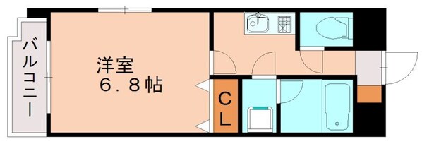 大橋駅 徒歩9分 2階の物件間取画像